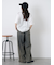 ヴィンテージ加工イージーデニムパンツ