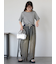 ヴィンテージ加工イージーデニムパンツ