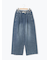 ヴィンテージ加工イージーデニムパンツ