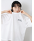 ロゴ刺繍フレア袖カットソー
