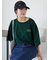 ロゴ刺繍フレア袖カットソー