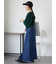 ロゴ刺繍フレア袖カットソー