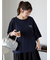 ロゴ刺繍フレア袖カットソー
