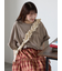 ロゴ刺繍フレア袖カットソー