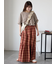 ロゴ刺繍フレア袖カットソー