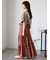 ロゴ刺繍フレア袖カットソー