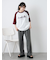 歯ブラシ刺繍ラグランT