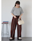 リブメローボーダーカットソー