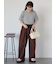 リブメローボーダーカットソー