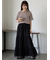 リブメローボーダーカットソー