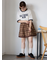 柄アソートギャザーミニスカート