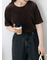 ベロア半袖カットソー