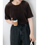 ベロア半袖カットソー
