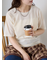 ベロア半袖カットソー