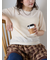 ベロア半袖カットソー