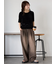 ベロア半袖カットソー