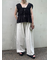 ◎リボンノースリブラウス