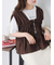 ◎リボンノースリブラウス