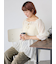 2WAYオフショルシアーブラウス