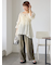 2WAYオフショルシアーブラウス
