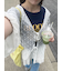 ◎レースフーディーリボンカーディガン