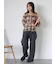 ワンタックストレートデニムパンツ