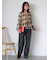 ワンタックストレートデニムパンツ