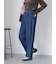 ワンタックストレートデニムパンツ