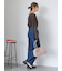 ワンタックストレートデニムパンツ