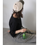袖リボンカットソー