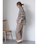 2WAY袖チェックオーバーシャツ