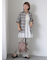 2WAY袖チェックオーバーシャツ