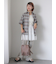2WAY袖チェックオーバーシャツ