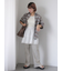 2WAY袖チェックオーバーシャツ