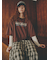 リメイク風6分袖スウェット