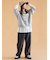 リメイク風6分袖スウェット