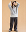 リメイク風6分袖スウェット