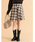 アシメプリーツミニスカート
