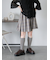 アシメプリーツミニスカート