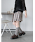アシメプリーツミニスカート