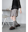 アシメプリーツミニスカート
