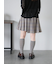 アシメプリーツミニスカート
