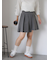 アシメプリーツミニスカート