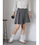 アシメプリーツミニスカート