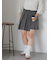アシメプリーツミニスカート