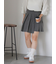 アシメプリーツミニスカート
