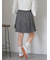アシメプリーツミニスカート