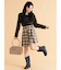 アシメプリーツミニスカート