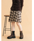 アシメプリーツミニスカート