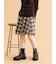 アシメプリーツミニスカート